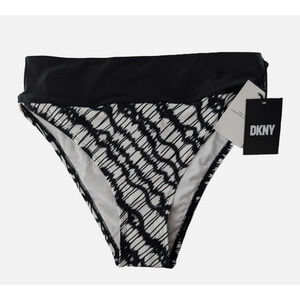 DKNY Swim Black High Waist Bikini Bottoms Women’s Swimwear